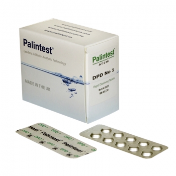 DPD 1, Borsure-frei, Reagenztabl. Palint., 250 Tabl. fr Pooltester (freies Chlor)