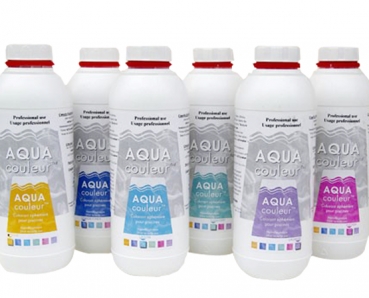 Aqua-Couleur Farbstoff, LAVENDEL (= lila), fr Schwimmb., Brunnen usw., 1 Liter