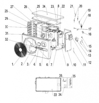 Explosionszeichnung Wrmepumpen Easy Temp ECPI