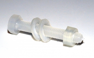 Kunststoff-Schraube 50 x 7 mm, mit Mutter fr Dosierbehlter