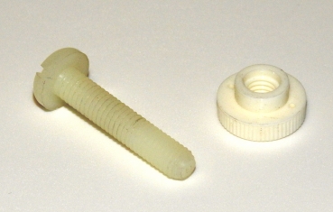 Kunststoff-Schraube 30 x 5 mm, mit Mutter fr Dosierbehlter