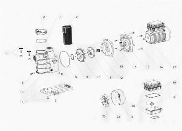 Explosionszeichnung Pumpe 