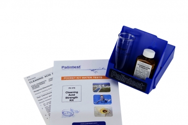 REINIGER-SUREGEHALT, Wasseranalyse-Test-Kit, mit Reagenzien, 0 - 10%