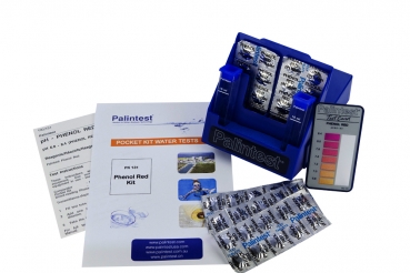 PH-WERT, Palintest Wasseranalyse-Test-Kit, mit Reagenzien, pH 6,8 - 8,4