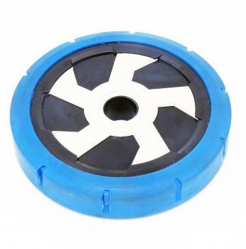 Felge und Reifen fr Poolsauger AquaVac 500, schwarz-blau-wei