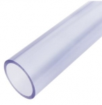 PVC-U-Rohr, transparent, 50 mm x 20 cm