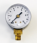 Manometer, Abgang unten 1/8", 0-10 bar, d = 4 cm