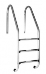 Standard-Leiter, Edelstahl V4A, 3 Stufen