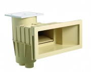 BREITMAUL-Skimmer fr Becken MIT Folie, Ansaugarm 311 mm; Farbe: Sand   (3119SA)