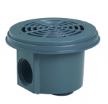 Bodenablauf Cofies, seitl. Ausgang: IG 2", fr Becken MIT Folie, dunkelgrau