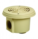 Bodenablauf Cofies, seitl. Ausgang: IG 2", fr Becken MIT Folie, sandfarben