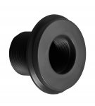 Sauger-Anschlu fr Becken mit Folie, ABS, dunkelgrau